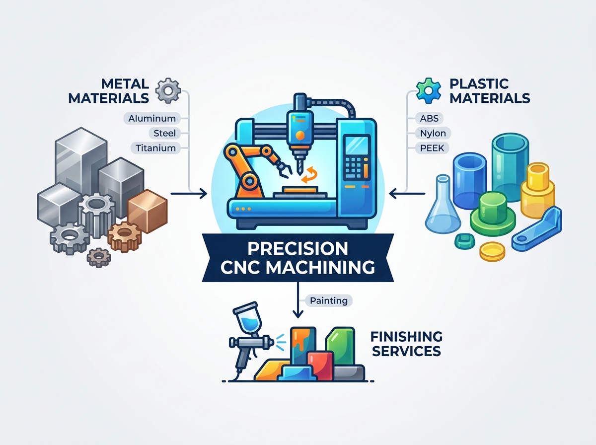 Pr&auml;zisions-CNC-Bearbeitungseinrichtung